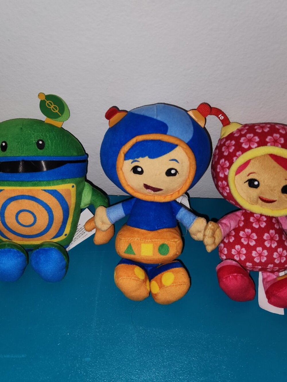 Team Umizoomi Plush Lot Geo Milli & Bot Nickelodeon Stuffed Toys 3 Pc